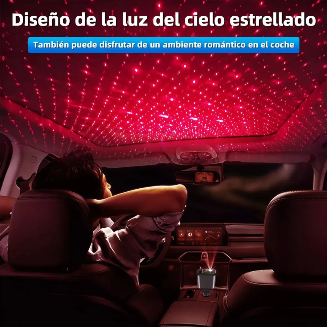 Cargador Retráctil con Luz Ambiental