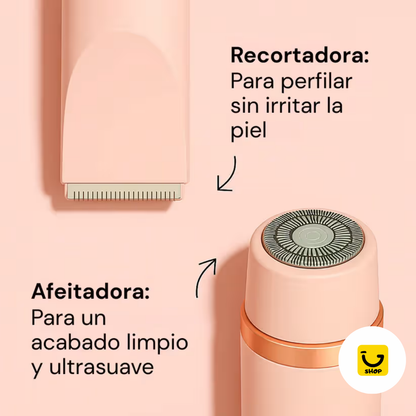 Afeitadora Eléctrica Impermeable 2 en 1