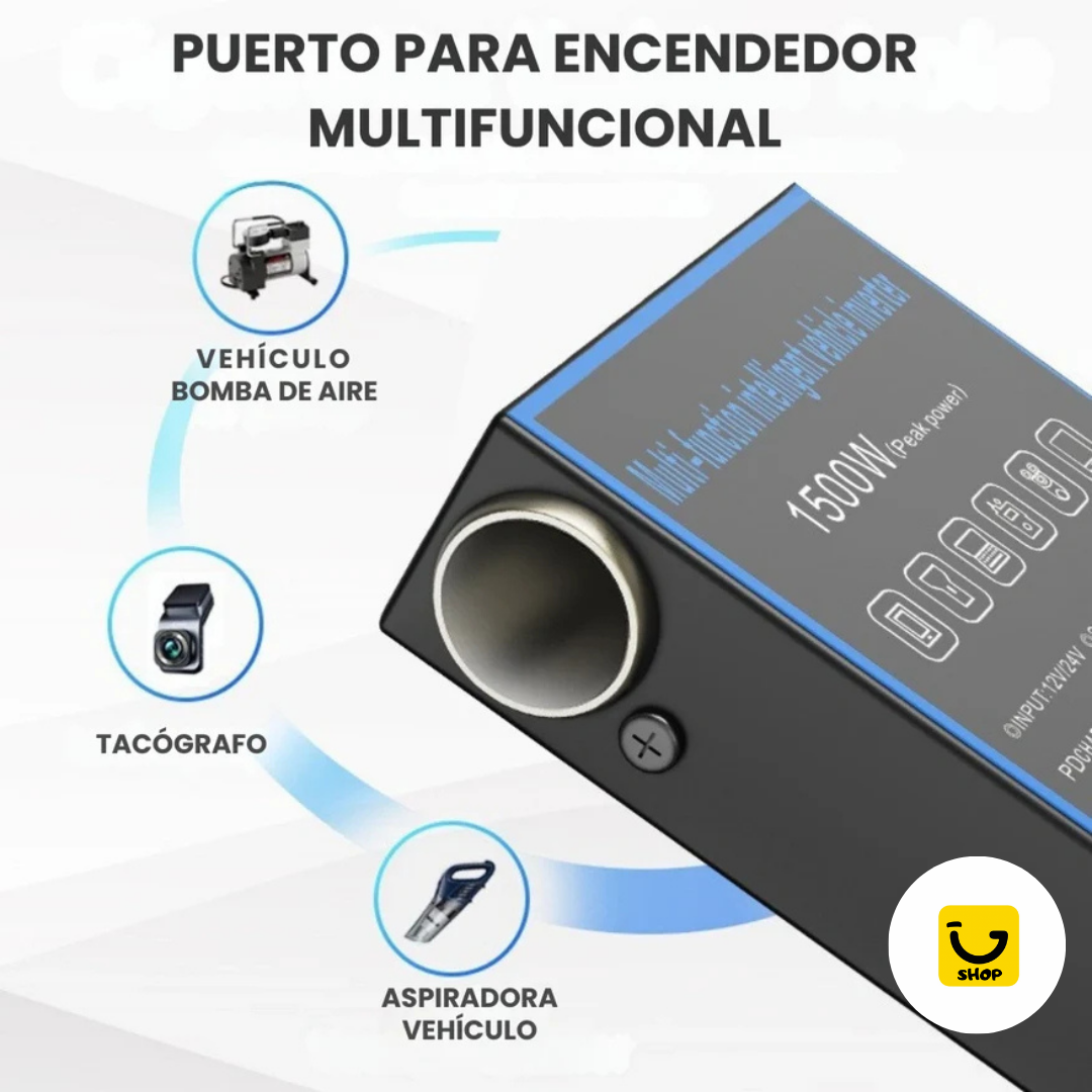 Inversor de Energía para Carro 1500W