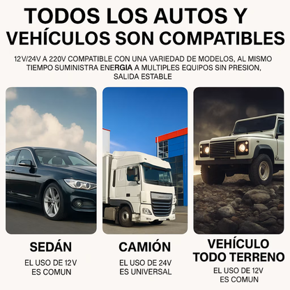 Inversor de Energía para Carro 1500W