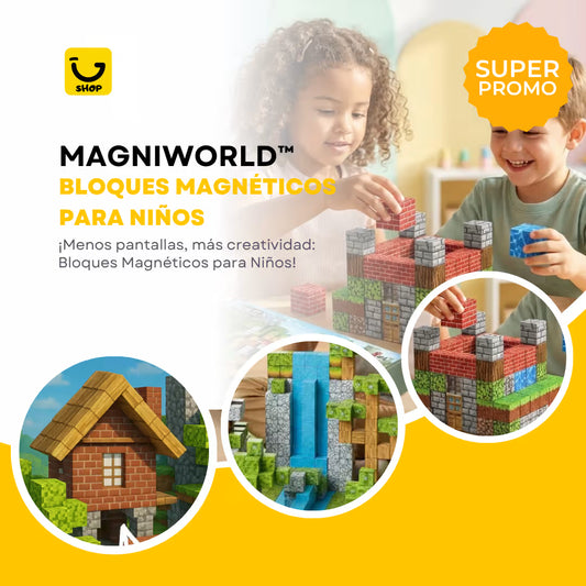 MagniWorld™ Bloques Magnéticos para Niños