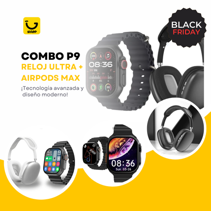 Combo P9 - Reloj Ultra + Airpods Max