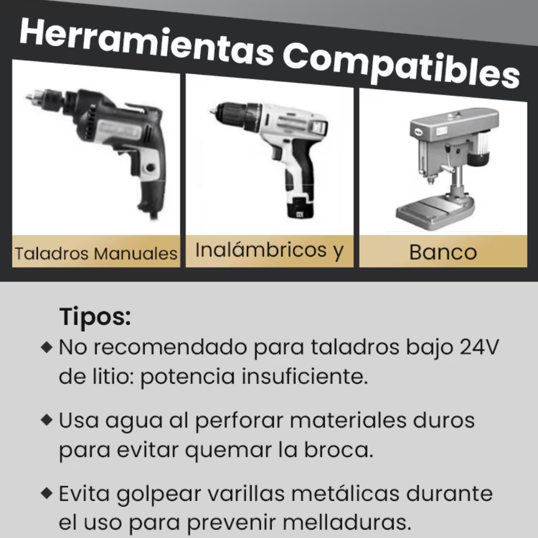 Set x4: Juego de Brocas de Larga Duración