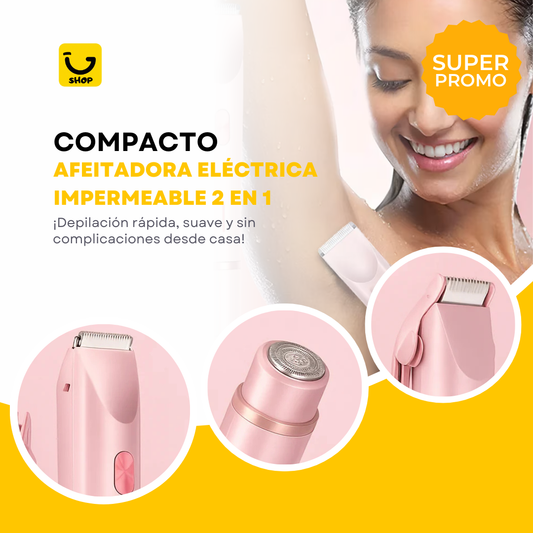 Afeitadora Eléctrica Impermeable 2 en 1