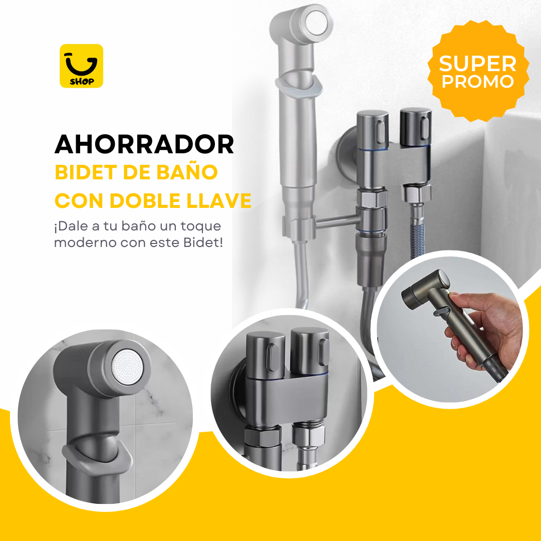 Bidet de Baño con Doble Llave