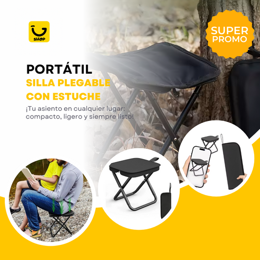 Silla Portátil Plegable con Estuche