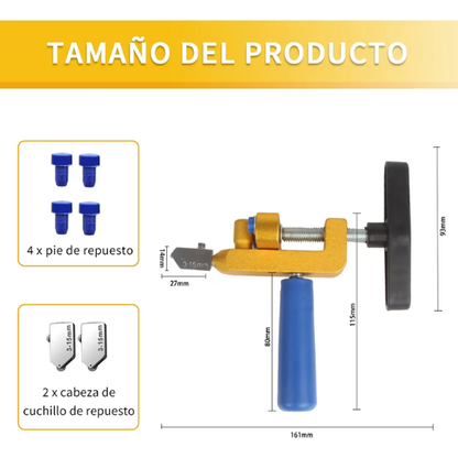Cortador Portátil de Vidrio y Cerámica