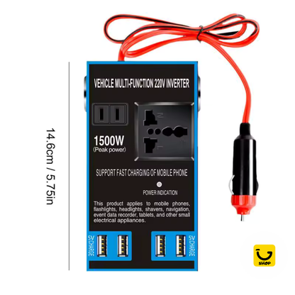 Inversor de Energía para Carro 1500W