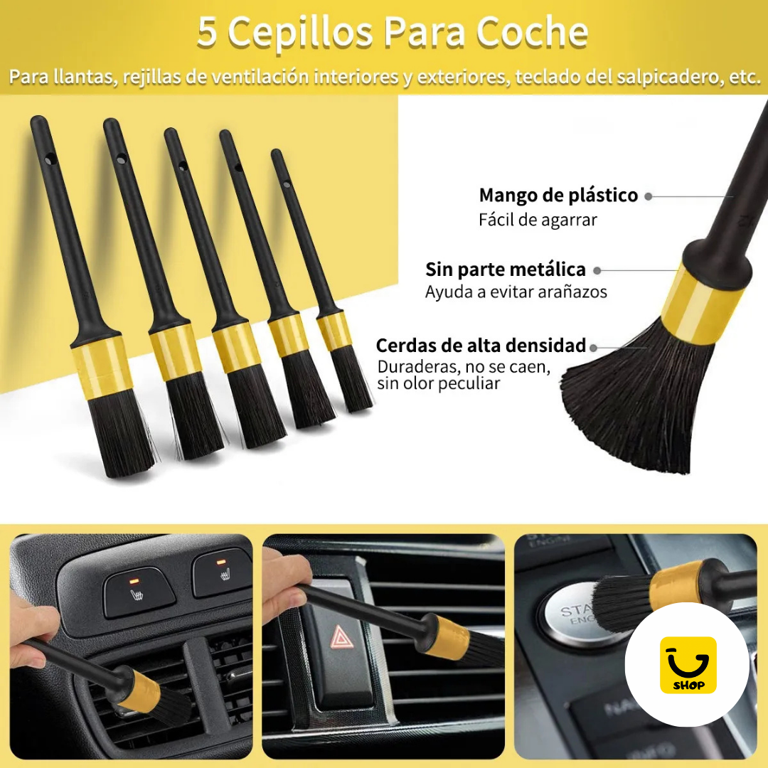 Kit de Limpieza para Carro con 22 Piezas