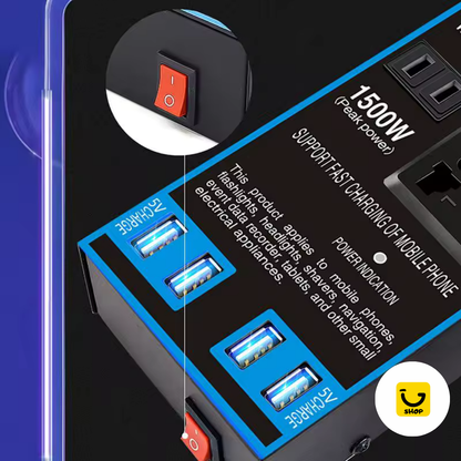 Inversor de Energía para Carro 1500W
