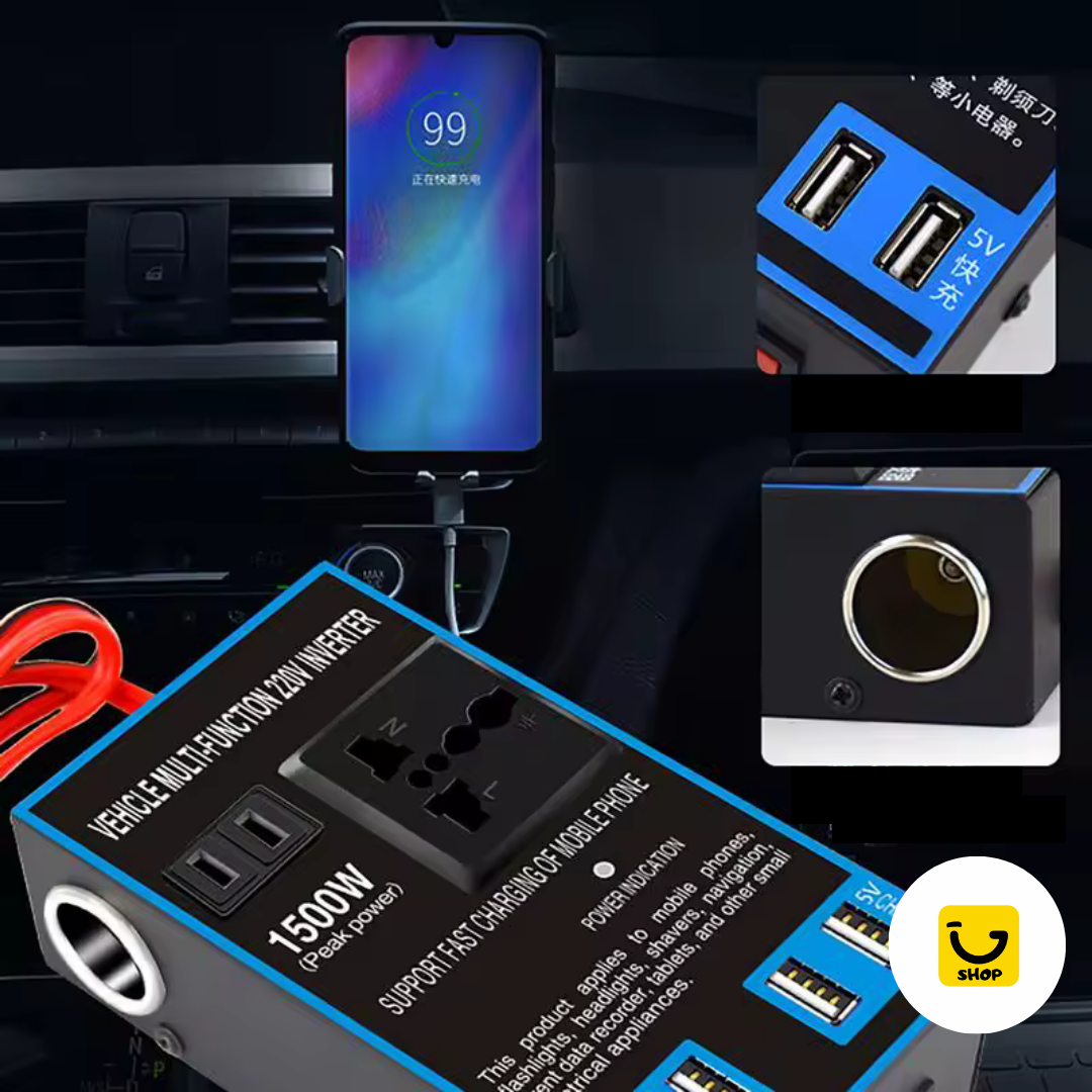 Inversor de Energía para Carro 1500W