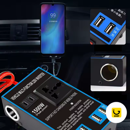 Inversor de Energía para Carro 1500W